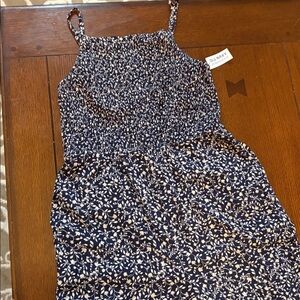 NWT Old Navy Square-Neck Cami Jumpsuit Women Size Small  Cropped smocked